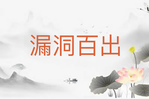漏洞百出