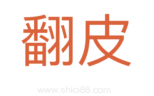 翻皮