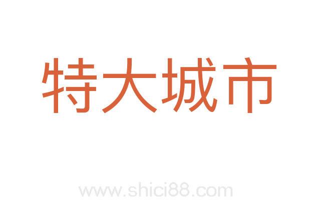 特大城市