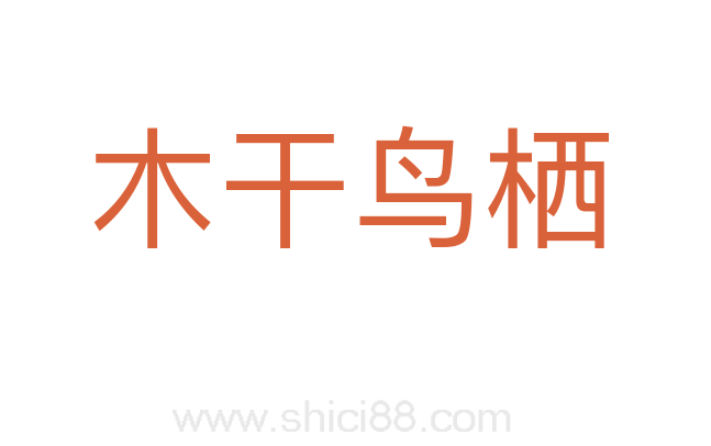 木干鸟栖