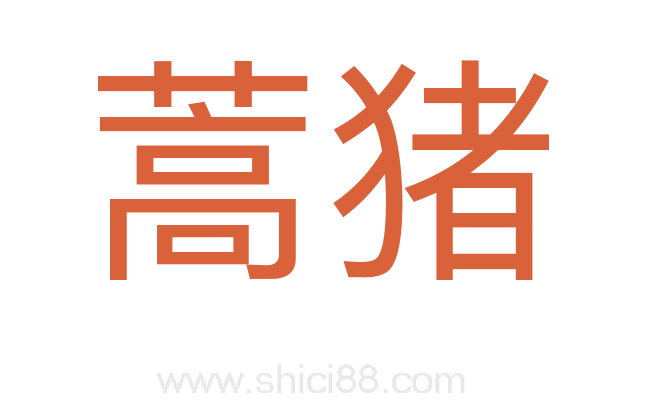蒿猪