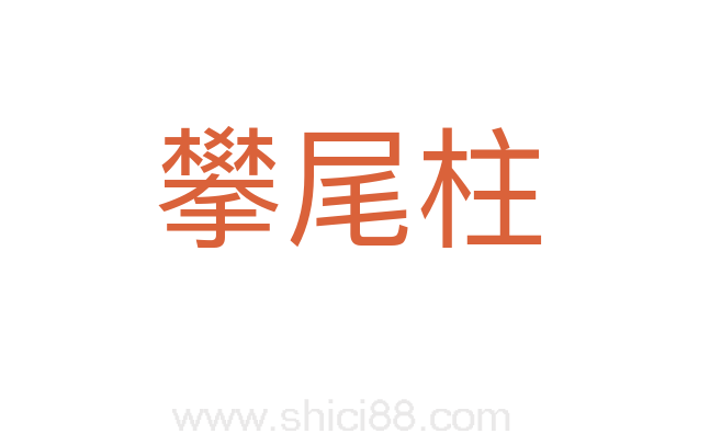 攀尾柱