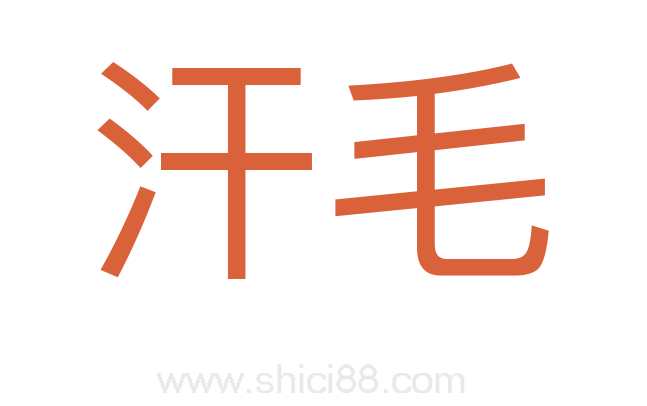 汗毛