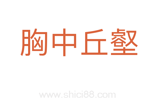 胸中丘壑