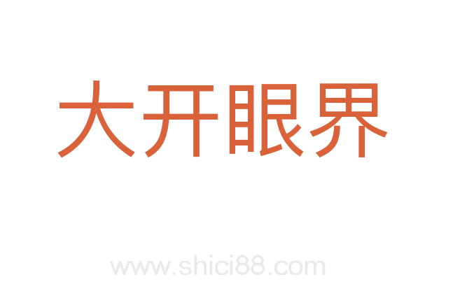 大开眼界