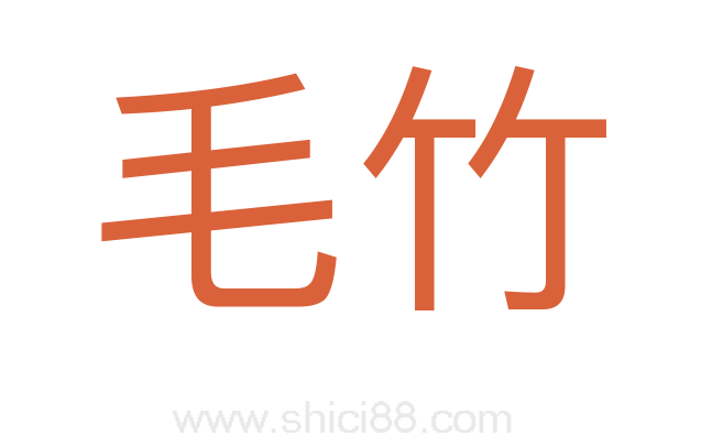 毛竹