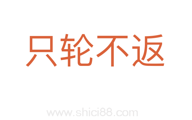 只轮不返