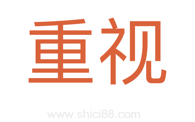 重视