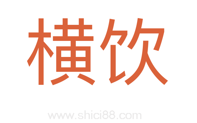 横饮