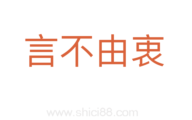 言不由衷