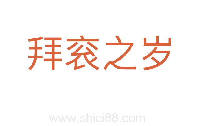 拜衮之岁
