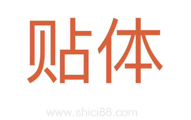 贴体