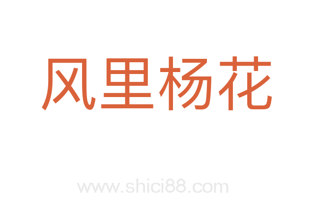 风里杨花