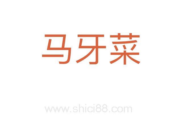 马牙菜